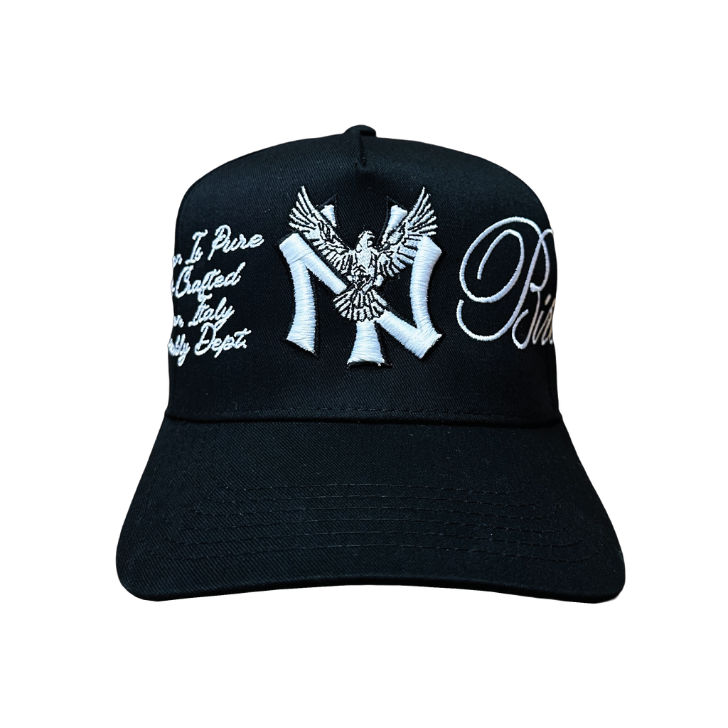 "NY" Onyx Five Panel Structured Hat