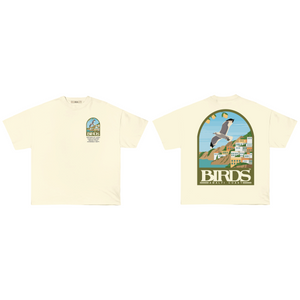 "Amalfi Coast" Ivory Oversized Ultra-PremiumBox S/S T-Shirt