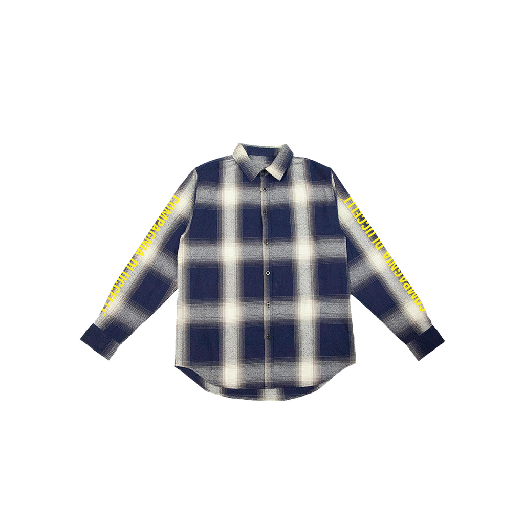 "Check" Azure Flannel Shirt