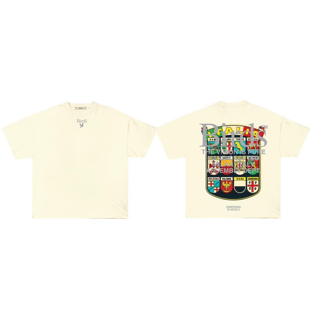 "Italia" Natural Premium Oversized S/S Box T-Shirt