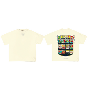 "Italia" Natural Premium Oversized S/S Box T-Shirt