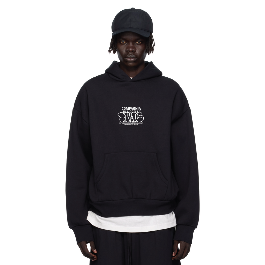 "Kiss Of Death" Onyx Oversized Heavyweight Sweatshirt