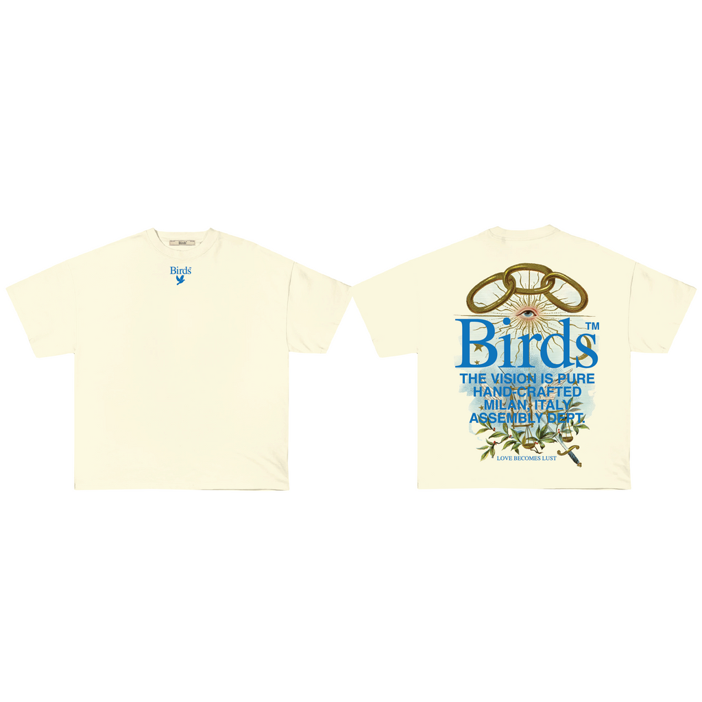 "Love Becomes Lust" Natural Premium Oversized S/S Box T-Shirt