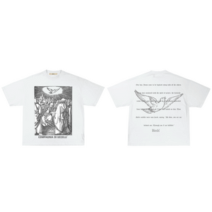 "The Passion Of Birds" Natural Oversized Washed S/S Box T-Shirt