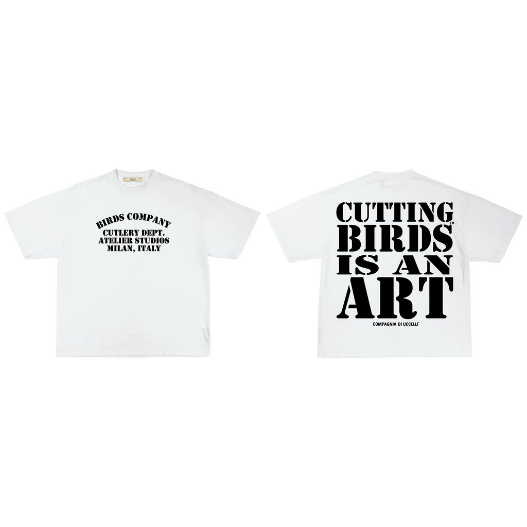 "Cutlery Dept." Natural Oversized Ultra-Premium Box S/S T-Shirt