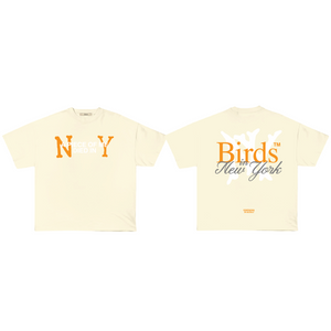 "Died in NY" Ivory Ultra-Premium Oversized S/S Box T-Shirt