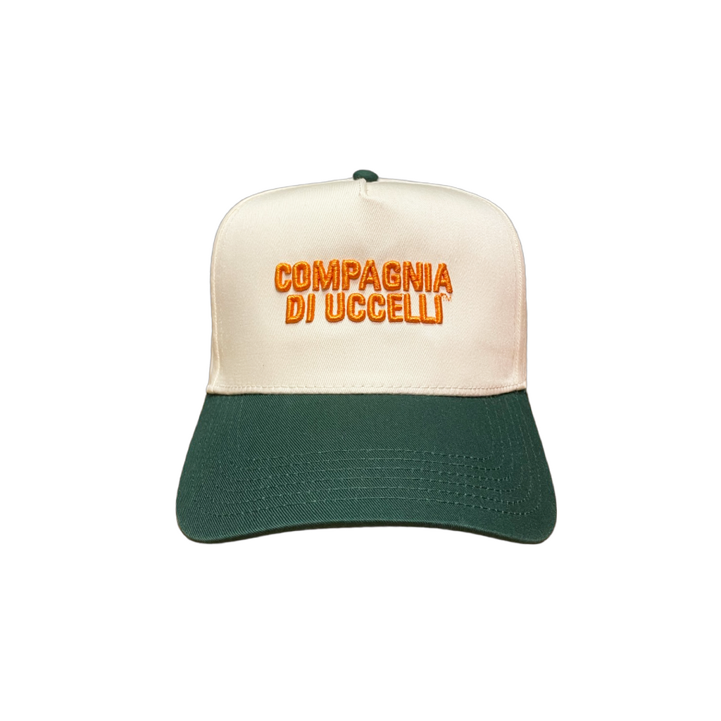 "Italian" Icon 5-Panel Natural/Evergreen Cap