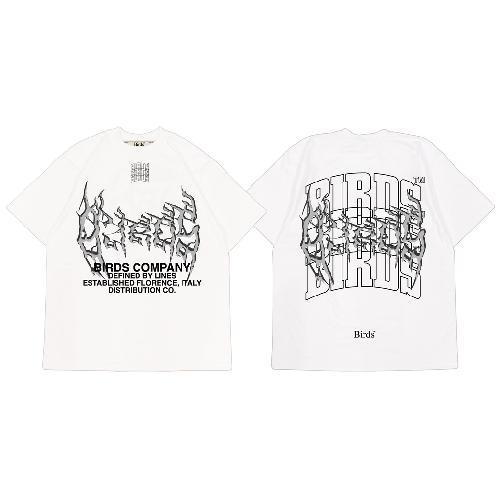 "Black Magic" White Oversized S/S T-Shirt