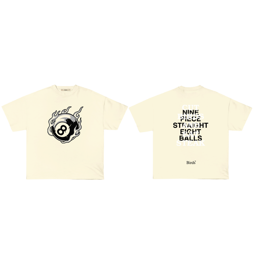 "Eight Ball" Analog Ultra-Premium Oversized S/S Box T-Shirt