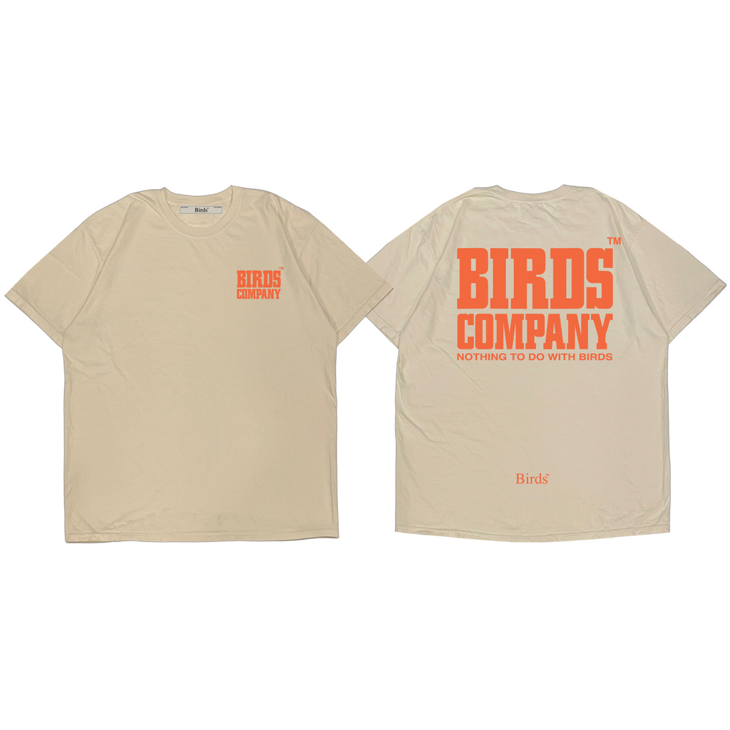 "Nothing To Do With Birds" Washed Sand Relaxed S/S T-Shirt