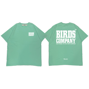 "Nothing To Do With Birds" Washed Seafoam Relaxed S/S T-Shirt