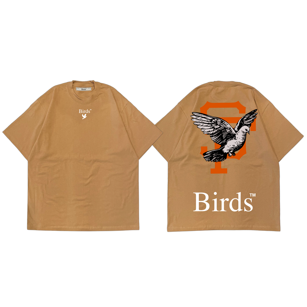 "Logo" Sand Oversized S/S T-Shirt