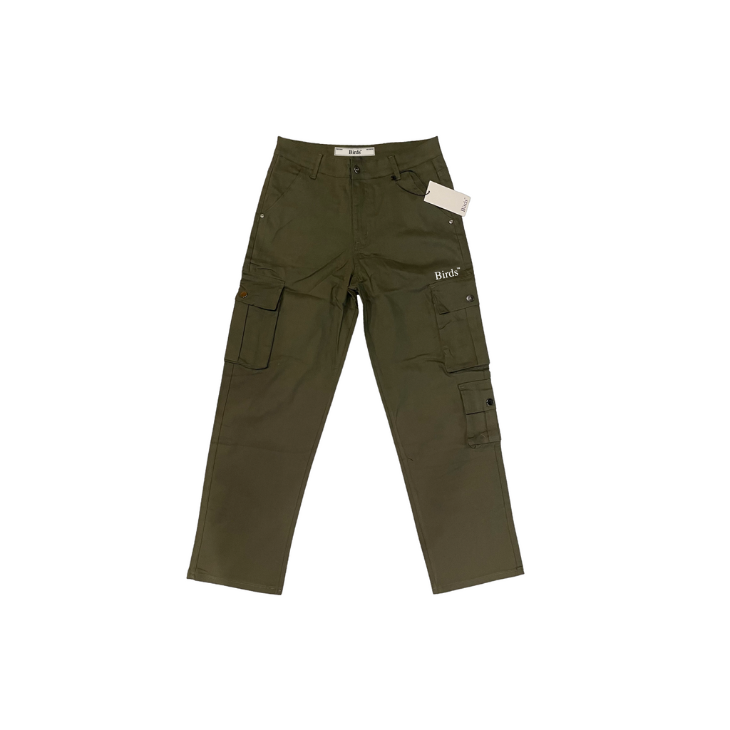 "Dark Resin" Nylon Taffeta Cargo Pants